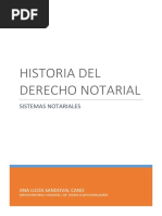 Historia Del Derecho Notarial y Sistemas Registrales