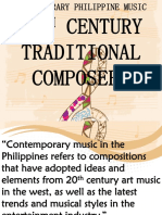 20th Contemporary Filipino Composers