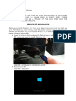 Instruction: Write The Step by Step Procedures in Installing