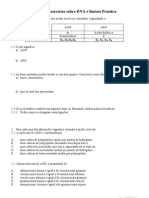 02 Ficha de Exercicios Sobre Dna e Sintese Proteica