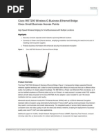 Cisco WET200 Wireless-G Business Ethernet Bridge Cisco Small Business Access Points