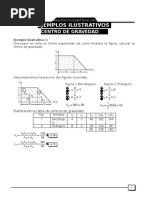 Ejemplos de Centro de Gravedad