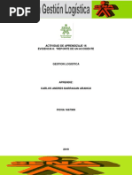 Actividad de Aprendizaje 16 - Evidencia 6 - "Reporte de Un Accidente"