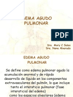 Edema Agudo Pulmonar: Dra. Mary C Salas Dra. Nena Alvarado