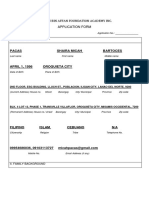 Uthman Bin Affan Foundation Academy Inc. Application Form