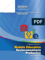 Modelo Educativo Sociocomunitario Productivo