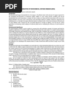 Determination of Biochemical Oxygen Demand (Bod) Aim: Expt No. 6 Date: BOD