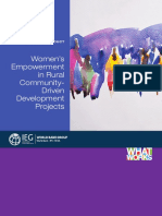 Women's Empowerment in Rural Community-Driven Development Projects