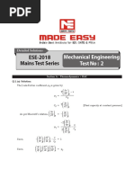 ESE-2018 Mains Test Series: Mechanical Engineering Test No: 2