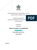 Ensayo Mujer en La Publicidad - Jeisson Rolfe Rojas - Ficha - 1620119