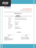 Course Plan July 2019 BALLB