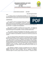 Resolucion de Alcaldía Sobre Independización