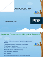 Sample and Population: Heni Purnama, Mns