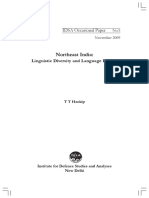 Northeast India:: Linguistic Diversity and Language Politics