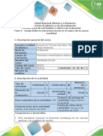 Guía de Actividades y Rúbrica de Evaluación - Fase 3 - Comprender La Estructura Social en El Marco de La Nueva Ruralidad