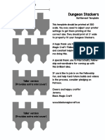 Dungeon Stacker Battlement Template