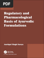 Regulatory and Pharmacological Basis of Ayurvedic Formulations