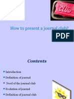 How To Present A Journal