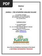 Profile of Kairali Ayurvedic Healing Village Palakkad PDF