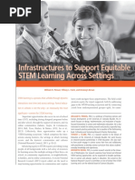 Penuel, W.R., Clark, T.L., & Bevan, B. (2016) - Infrastructures To Support Equitable STEM Learning Across Settings. Afterschool Matters, 24 (3), 12-20.