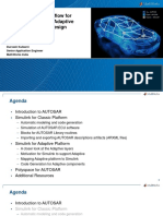 Comprehensive Workflow For Autosar Classic and Adaptive Using Model Based Design