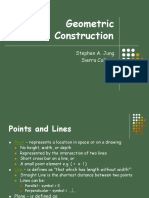 Geometric Construction: Stephen A. Jung Sierra College