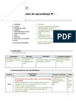 Sesión de Aprendizaje Por Competencias