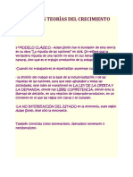 Principales Teorías Del Crecimiento Económico