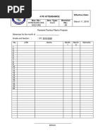 Dep Ed 4 PS Attendance Sheet