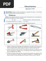 Ejercicios de Palancas