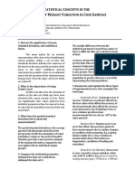 Application of Statistical Concepts in The Determination of Weight Variation in Coin Samples