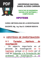 Clase 11 Formulacion de La Hipotesis PDF