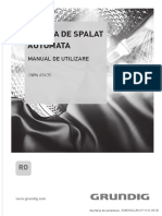 Manual de Utilizare Masina Spalat Grundig