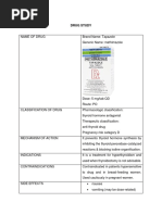 Drug Study (Tapazole)