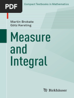 Measure and Integral.M.brokate