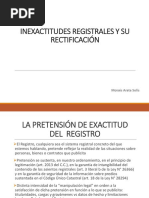 03 Procedimiento Registral V - Inexactitudes Registrales