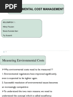 Environmental Cost Management: Kelompok 1: Hilmy Fauzan Novia Kumala Sari Try Susanti