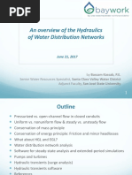 An Overview of The Hydraulics of Water Distribution Networks