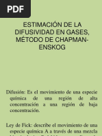 Estimacion de La Difusividad Chapman Enskog