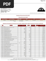 CIC/ Bank: Summary of Account As On 30-10-2019 I. Operative Account in INR