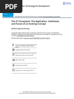 The ICT Ecosystem The Application Usefulness and Future of An Evolving Concept