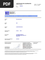 Certificado Pinza Amperimetrica