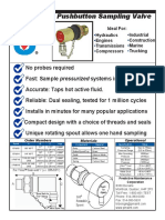 Series XPM Pushbutton Sampling Valve