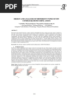 Design and Analysis of Different Types of Fin Configurations Using Ansys