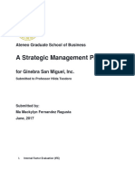 A Strategic Management Paper: For Ginebra San Miguel, Inc