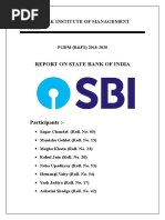 Report On State Bank of India: Guru Nanak Institute of Management Studies