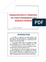 Présentation Des Réseaux Mobiles Et Principes de Fonctionnement 2018 - v4