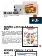 Alimentos Acidificados y de Baja Acidez 2