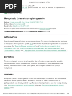 Metaplasia Intestinal