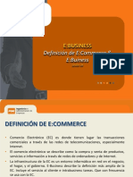 Definiciones de E-Commerce E-Business